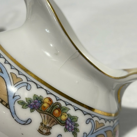 Crown Imperial Czechoslovakia Rosari fruit pattern sugar bowl creamer set of 2 - Picture 16 of 16